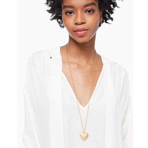 KATE SPADE • Precious Heart Locket Necklace - Picture 2 of 6